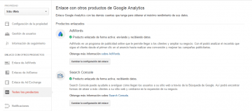 Enlazar Google Analytics, Adwords y Search Console